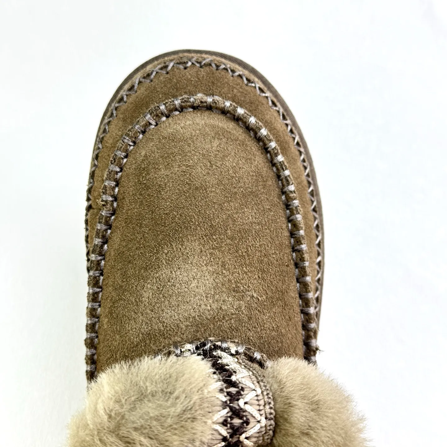 Local 💰600 Thick-soled Alpine Series# Hand-stitched design High mercerized cow suede➕Fur integrated lining Size 35 36 37 38 39 40